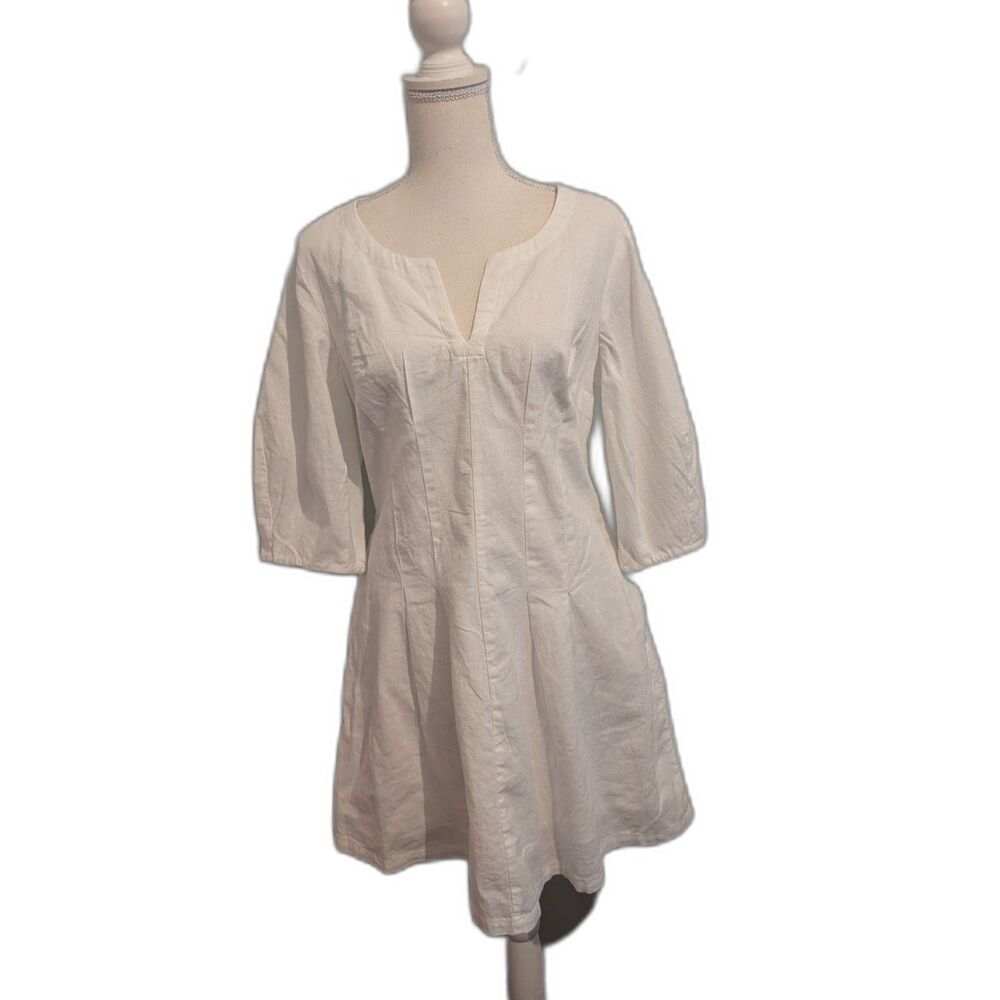 A New Day Women's White Mini Dress Size 4 NWT - Picture 3 of 6